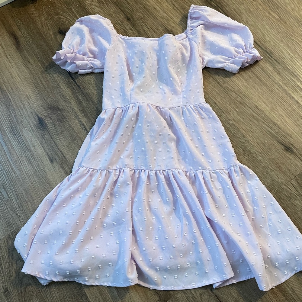 SHEIN lavender tie back dress